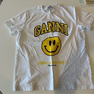 Ganni - smile t shirt